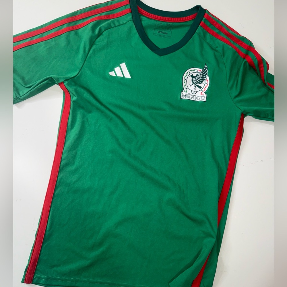 ADIDAS Mexico National Team Soccer Jersey Soccer Size S El TRi Slim Fit A011225